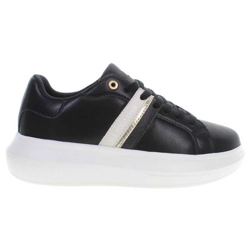 U.S. POLO ASSN. Black Polyester Women Sneaker, theFeinheit