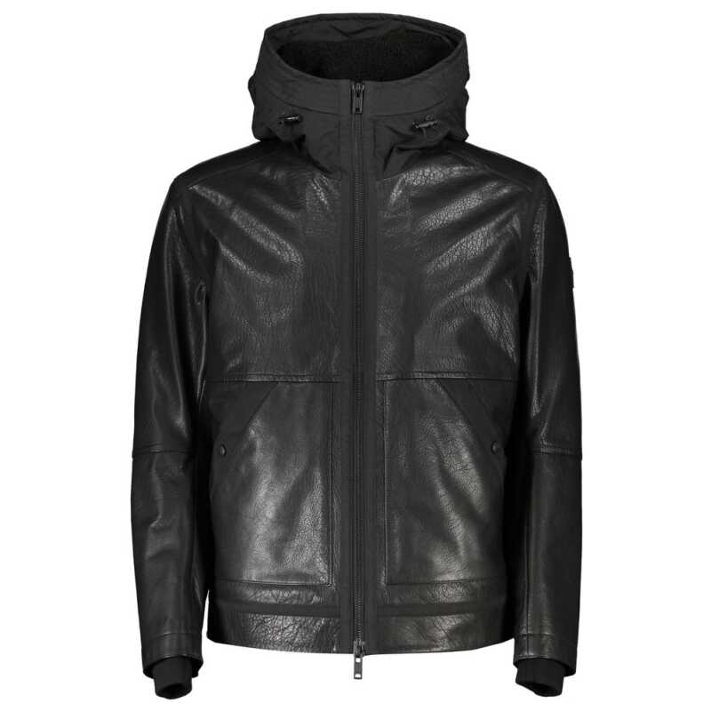 Hugo Boss Black Leather Men Jacket, theFeinheit