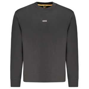 Hugo Boss Black Cotton Men Sweater