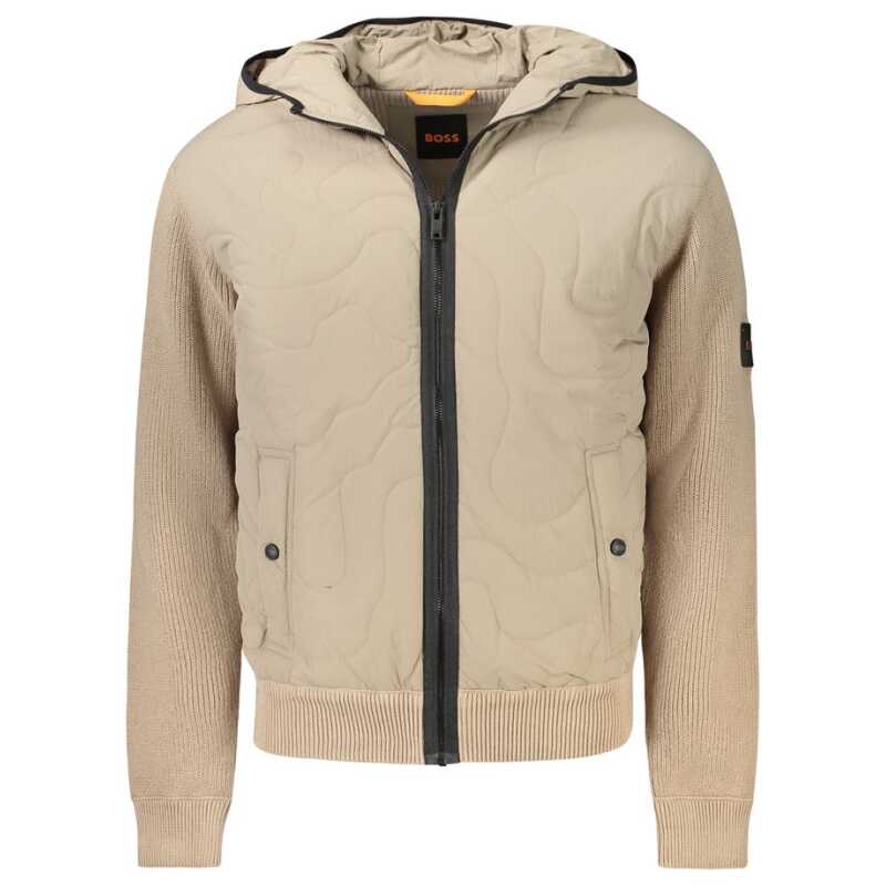 Hugo Boss Beige Cotton Men Jacket, theFeinheit
