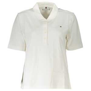 Tommy Hilfiger White Cotton Polo Shirt