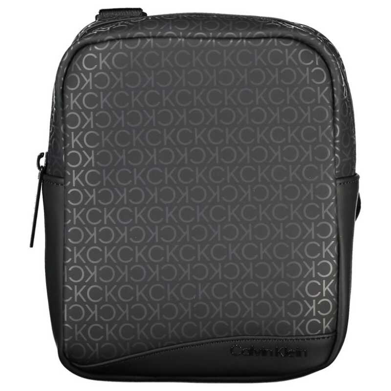 Calvin Klein Sleek Black Shoulder Bag with Contrasting Accents, theFeinheit