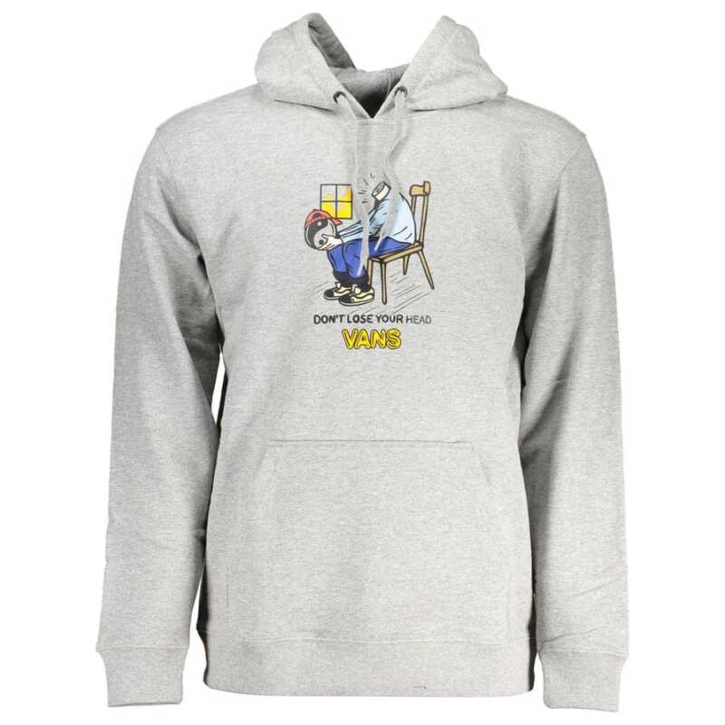 Vans Gray Cotton Men Sweater, theFeinheit