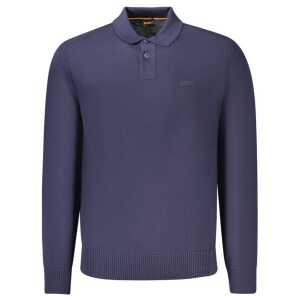 Hugo Boss Blue Wool Mens Sweater