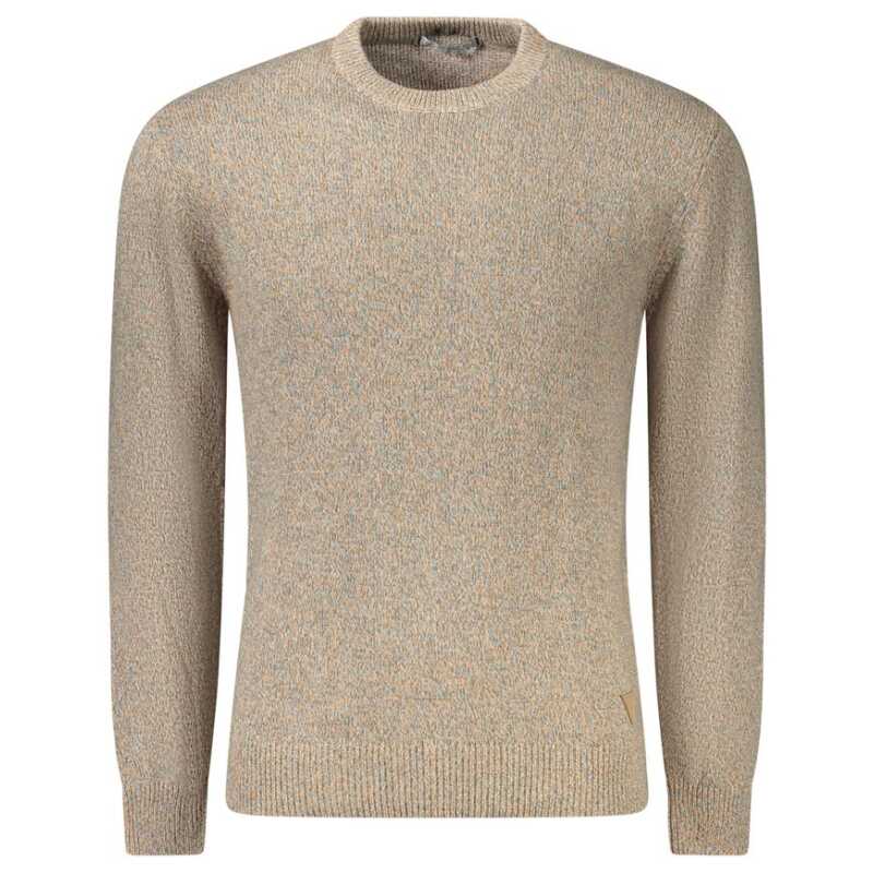 Guess Jeans Beige Cotton Men Sweater, theFeinheit