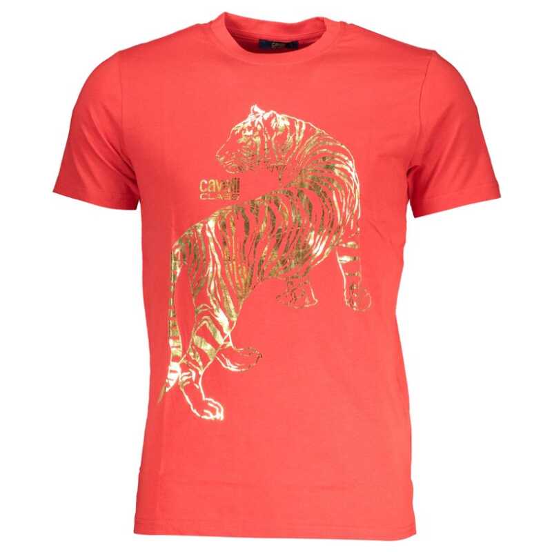 Cavalli Class Red Cotton T-Shirt, theFeinheit