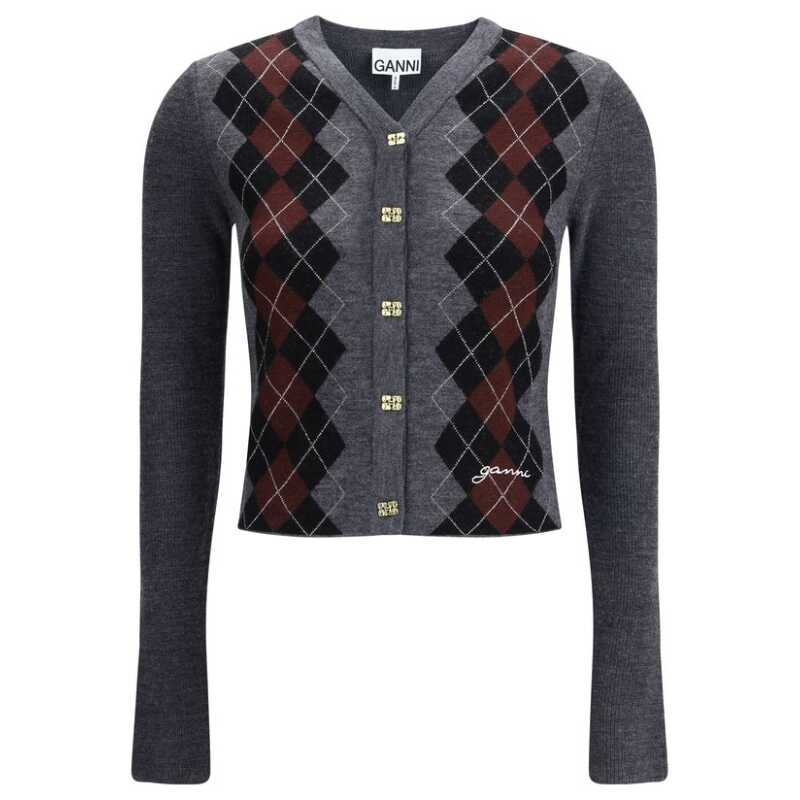 Ganni Check Cardigan, theFeinheit