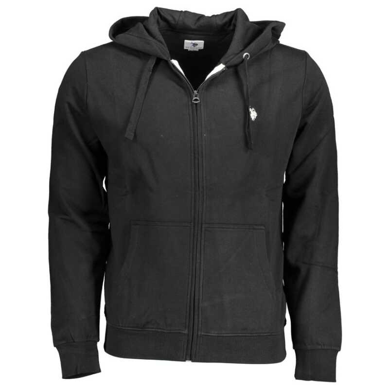 U.S. POLO ASSN. Black Cotton Men Sweater, theFeinheit