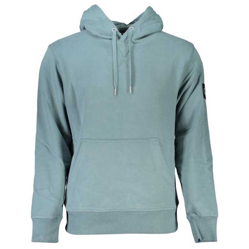 Calvin Klein Chic Green Hooded Cotton Sweatshirt, theFeinheit