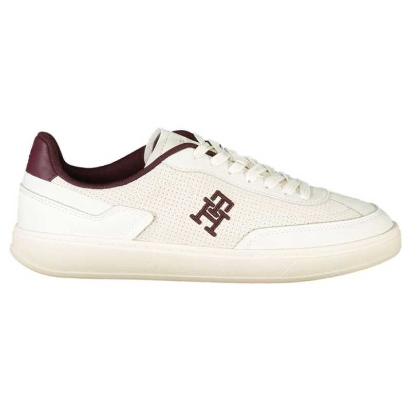 Tommy Hilfiger Beige Leather Women Sneaker, theFeinheit