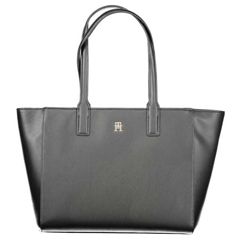 Tommy Hilfiger Black Recycled Polyester Women Handbag, theFeinheit