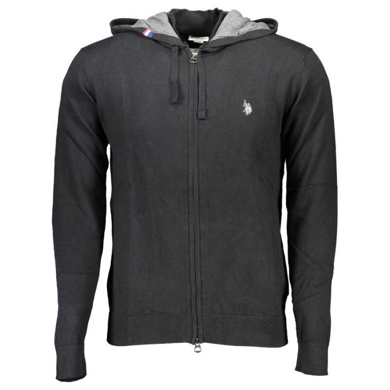 U.S. POLO ASSN. Black Cotton Mens Cardigan, theFeinheit