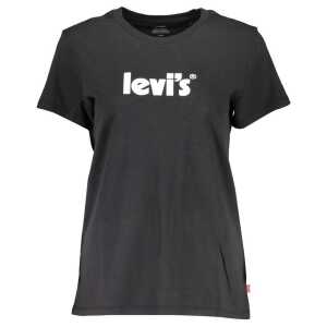 Levi's Black Cotton Tops & T-Shirt