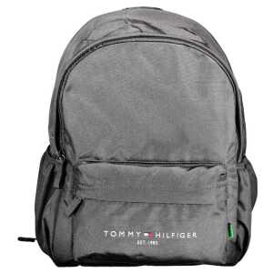 Tommy Hilfiger Black Polyester Men Backpack