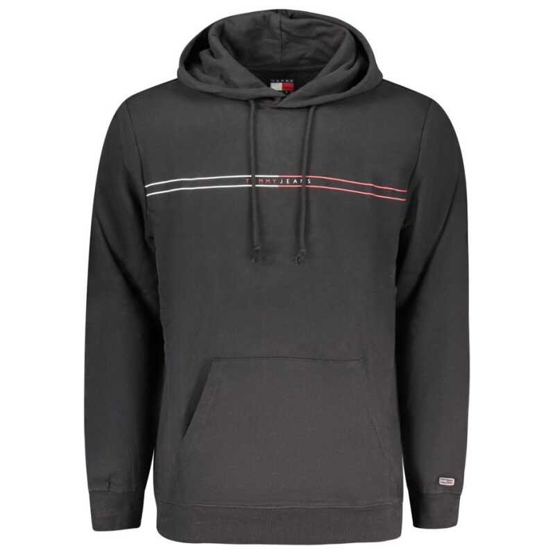 Tommy Hilfiger Black Cotton Men Sweater, theFeinheit