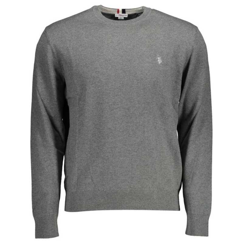 U.S. POLO ASSN. Gray Cotton Mens Sweater, theFeinheit