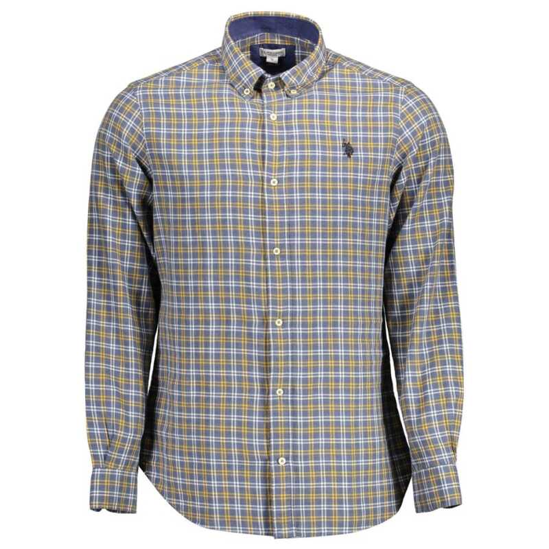 U.S. POLO ASSN. Blue Cotton Men Shirt, theFeinheit