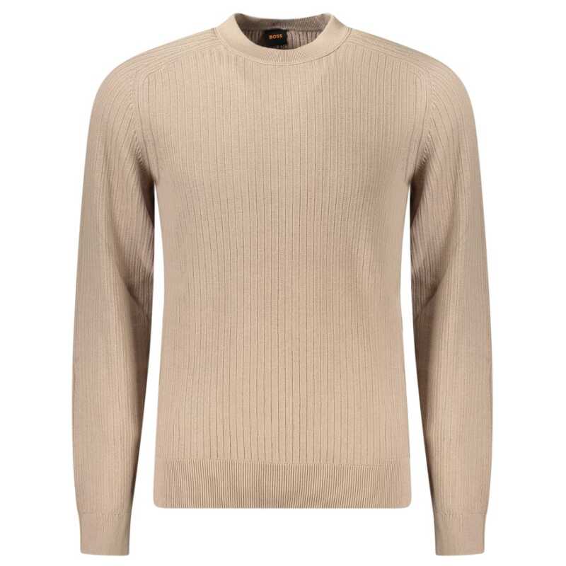 Hugo Boss Beige Cotton Men Sweater, theFeinheit
