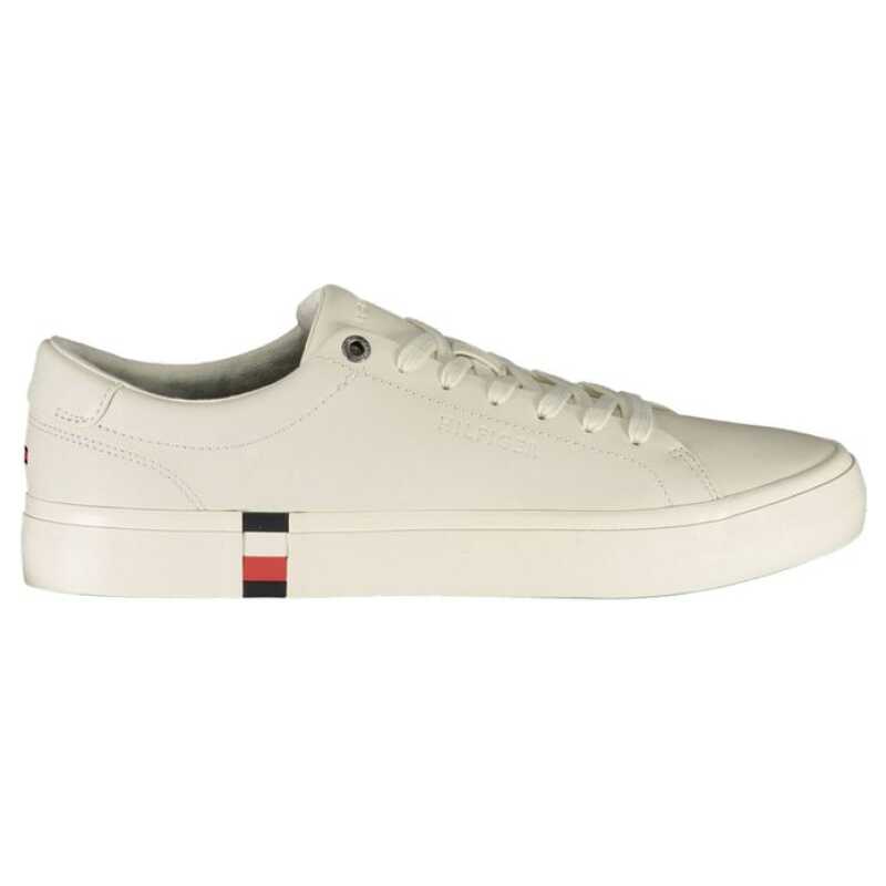 Tommy Hilfiger White Leather Men Sneaker, theFeinheit