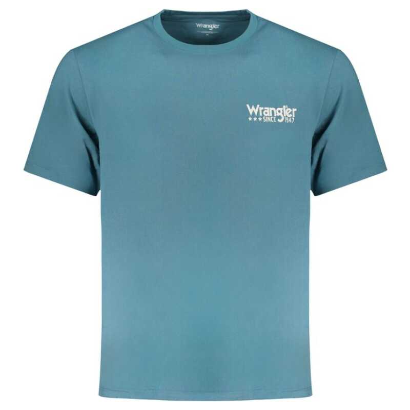 Wrangler Blue Cotton T-Shirt, theFeinheit