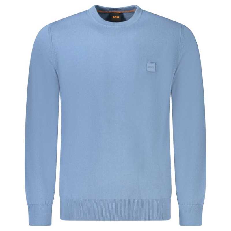 Hugo Boss Light Blue Cotton Men Sweater, theFeinheit