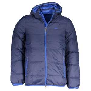 La Martina Blue Polyamide Men Jacket