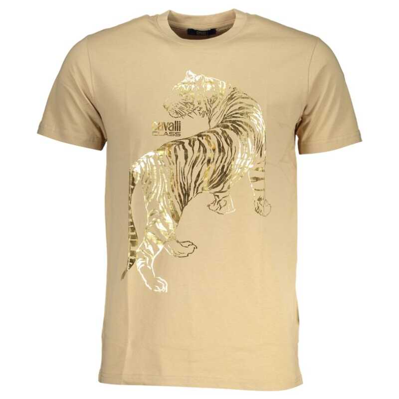 Cavalli Class Beige Cotton T-Shirt, theFeinheit