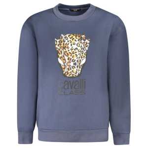 Cavalli Class Blue Cotton Women Sweater
