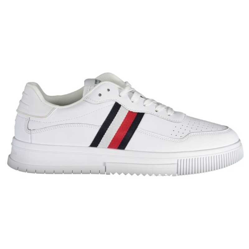 Tommy Hilfiger White Leather Men Sneaker, theFeinheit