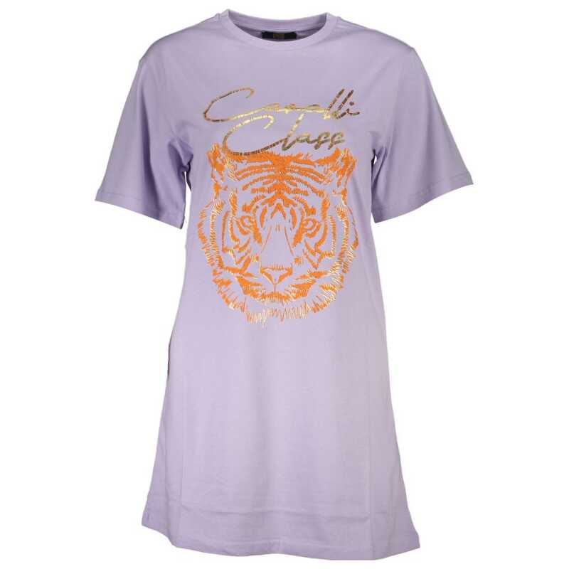 Cavalli Class Purple Cotton Women Top, theFeinheit