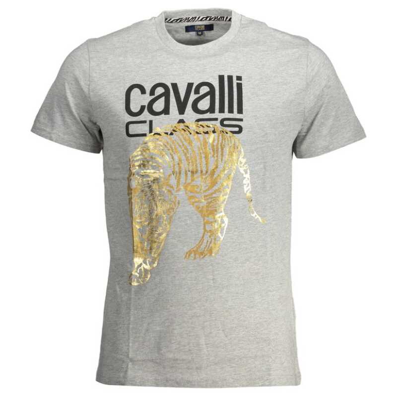 Cavalli Class Brown Cotton Men T-Shirt, theFeinheit