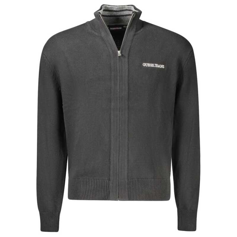 Guess Jeans Black Cotton Men Sweater, theFeinheit