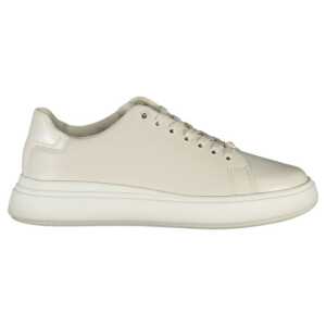 Calvin Klein Beige Leather Women Sneaker