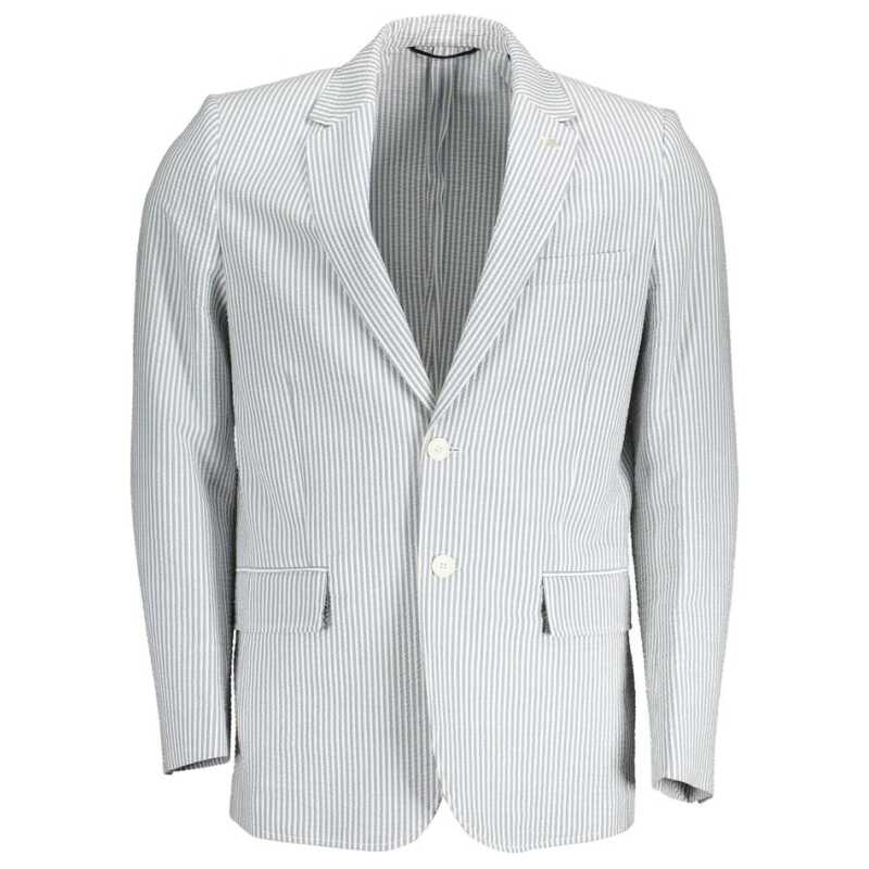 Gant White Cotton Men Jacket, theFeinheit