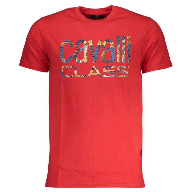 Cavalli Class Red Cotton T-Shirt, theFeinheit