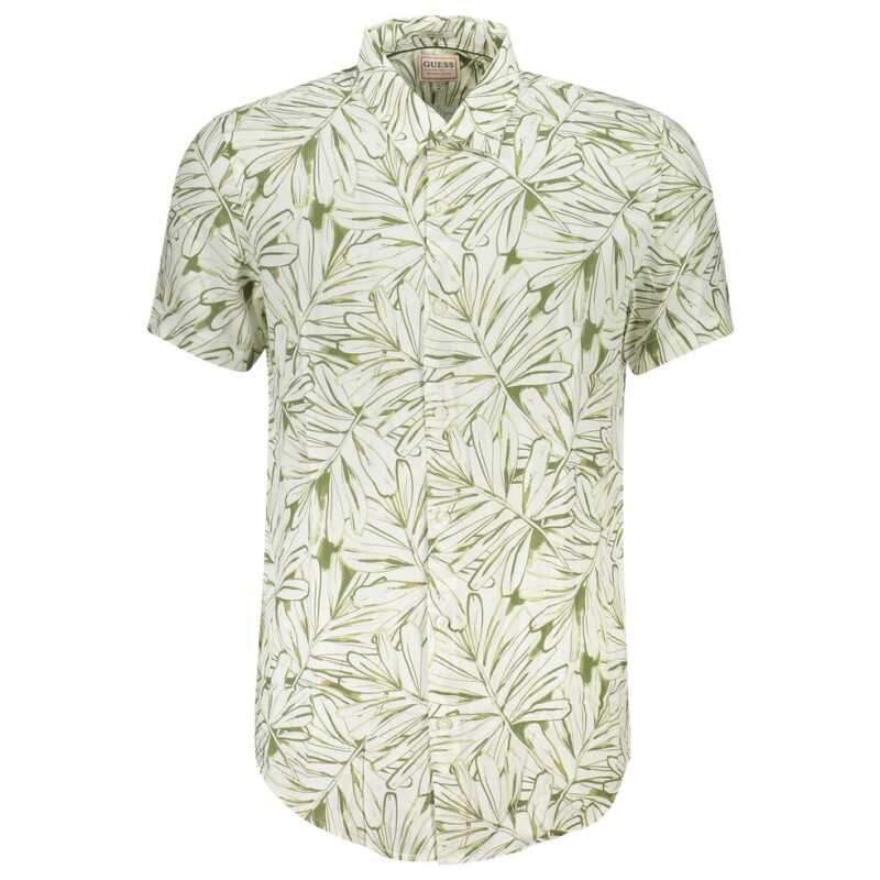 Guess Jeans White Viscose Men Shirt, theFeinheit