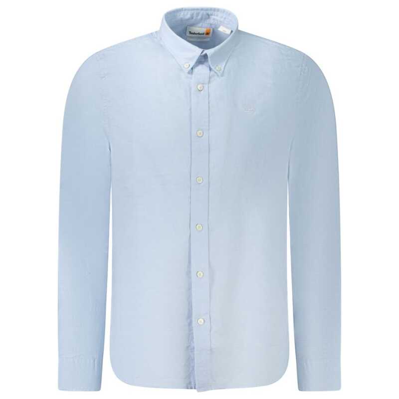 Timberland Light Blue Cotton Men Shirt, theFeinheit