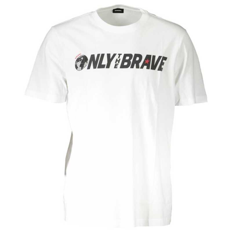 Diesel White Cotton Men T-Shirt, theFeinheit