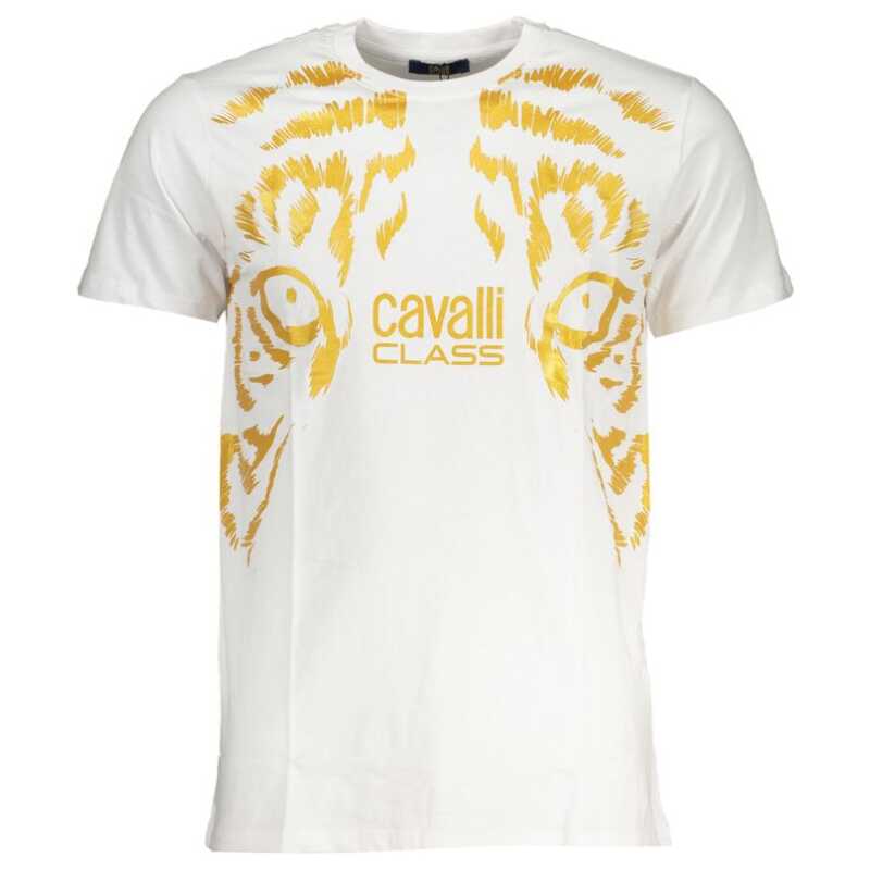 Cavalli Class White Cotton T-Shirt, theFeinheit