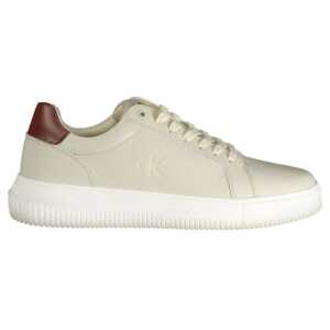 Calvin Klein Brown Leather Men Sneaker