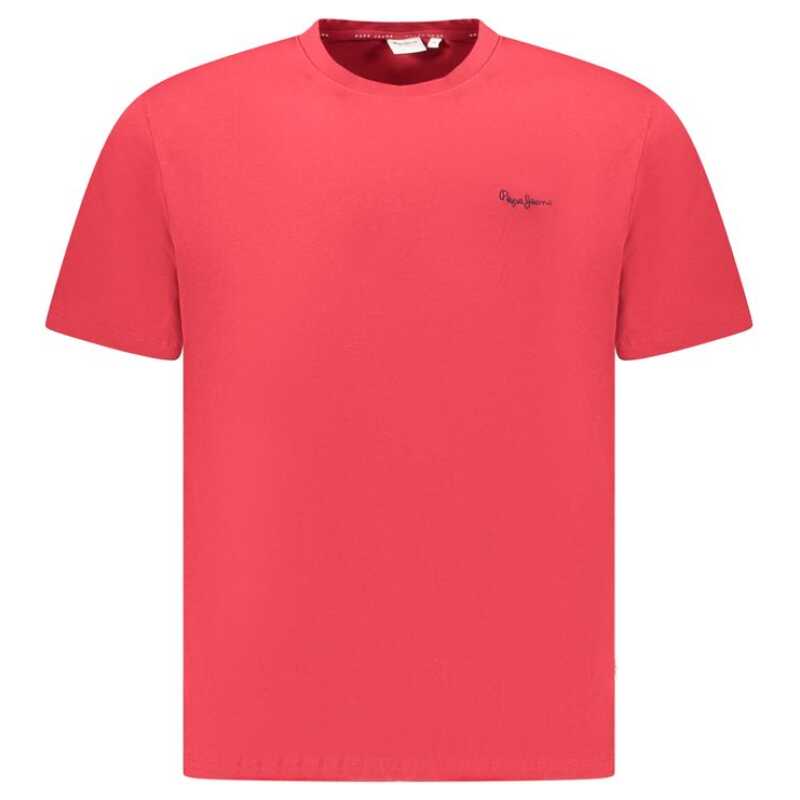 Pepe Jeans Red Cotton Men T-Shirt, theFeinheit