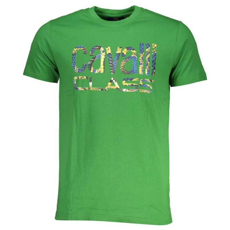 Cavalli Class Green Cotton T-Shirt, theFeinheit