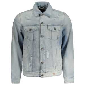 Guess Jeans Blue Cotton Jacket