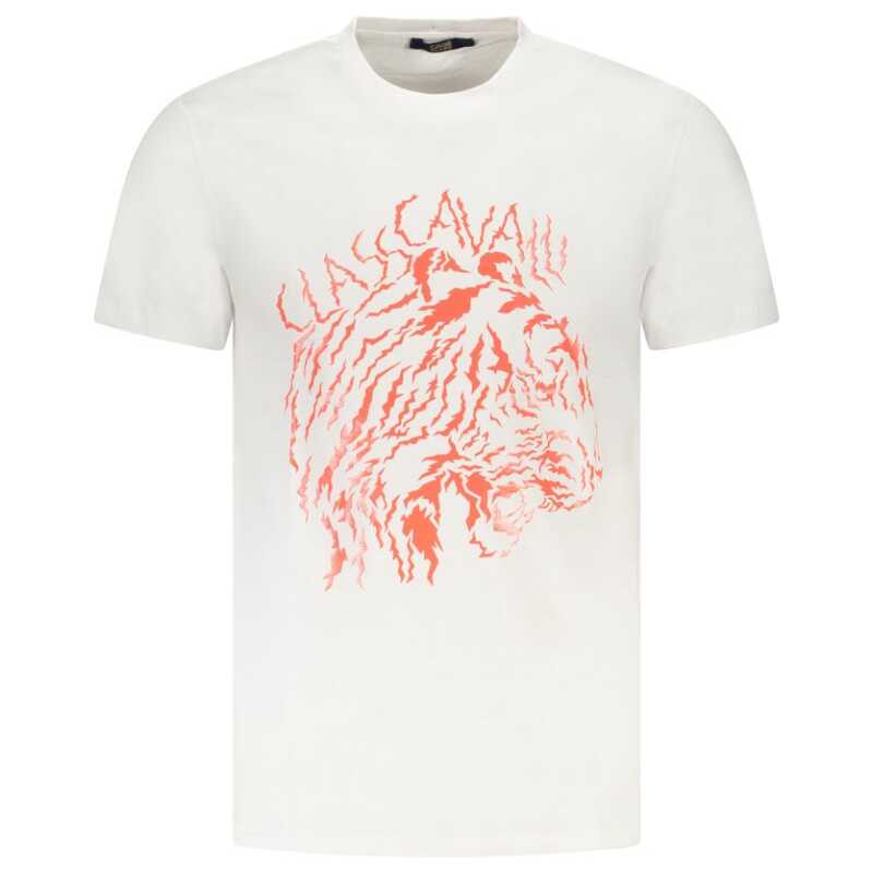 Cavalli Class White Cotton Men T-Shirt, theFeinheit