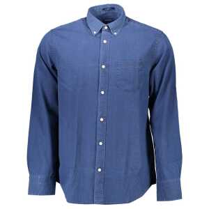 Gant Blue Cotton Men Shirt