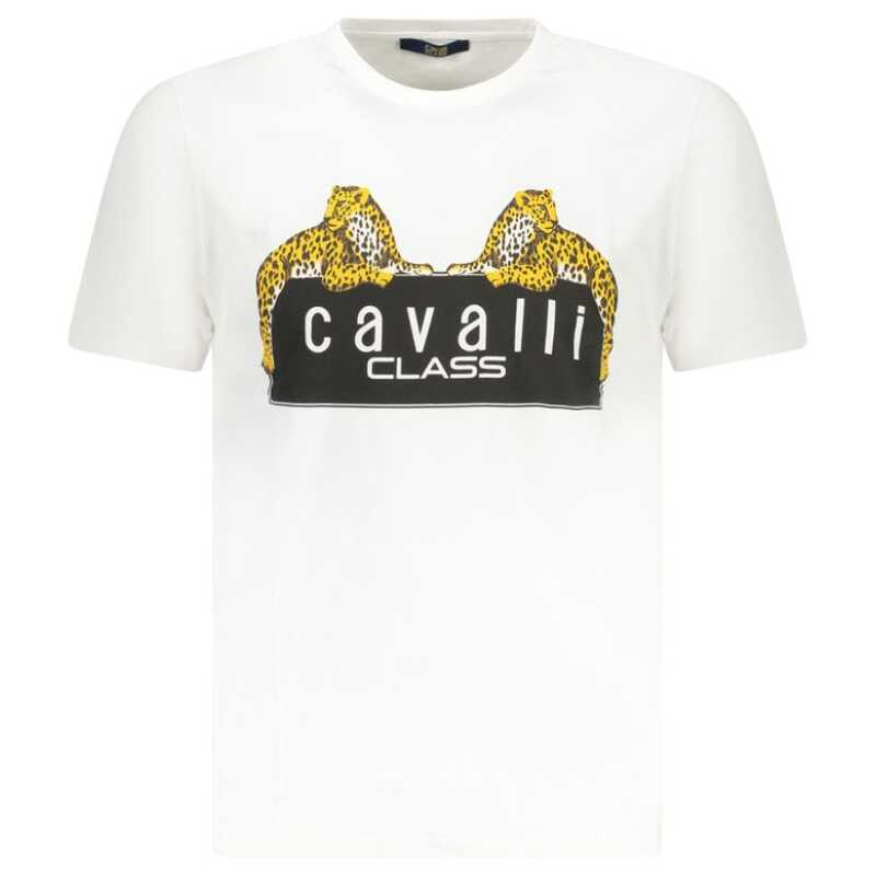Cavalli Class White Cotton T-Shirt, theFeinheit