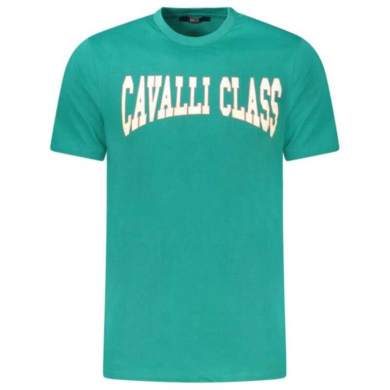 Cavalli Class Green Cotton T-Shirt, theFeinheit