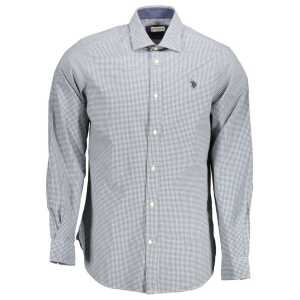 U.S. POLO ASSN. Light Blue Cotton Men Shirt