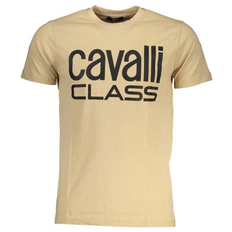Cavalli Class Beige Cotton T-Shirt, theFeinheit