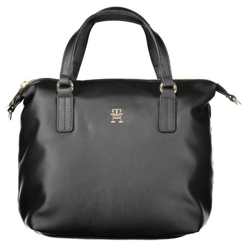 Tommy Hilfiger Black Polyester Women Handbag, theFeinheit